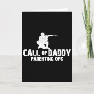 Call Of Daddy Parenting Ops Gamer Dad's Funny  Card