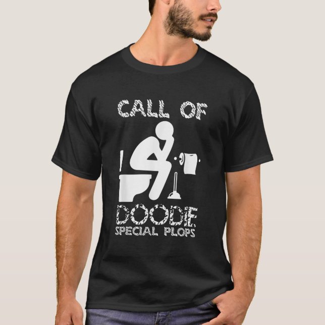 Call Of Doodie Special Plops Funny Nerd Gamer Desi T-Shirt (Front)