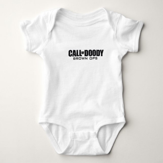 Call of Doody Brown Ops Baby Bodysuit (Front)