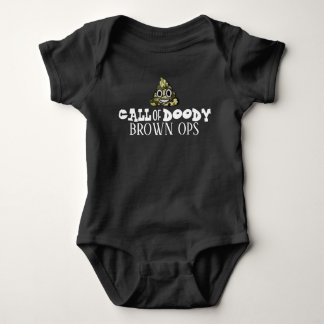 Call of Doody Brown Ops Gamer Baby Bodysuit