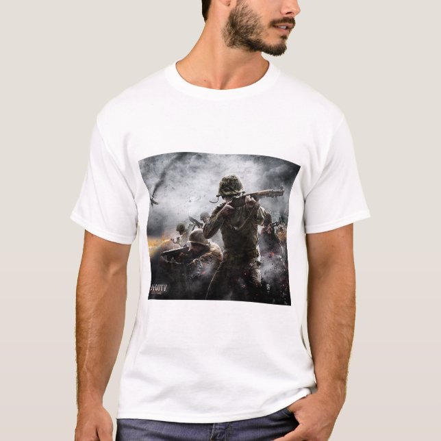 Call of Duty World at War US Marines pacific  T-Shirt (Front)