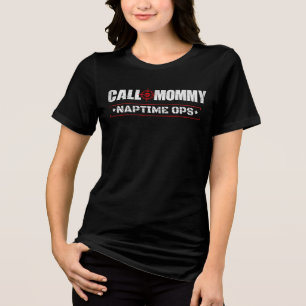 Call of Mummy Naptime Ops Funny Mothers Day Tri-Blend Shirt