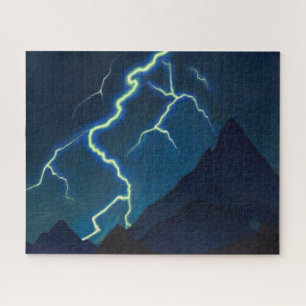 Call of the Heaven, Lightning by Nicholas Roerich Jigsaw Puzzle