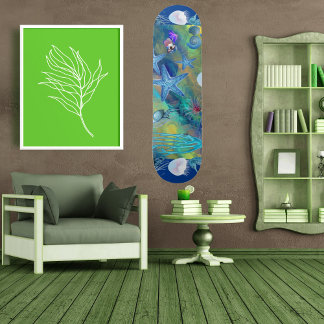 Call of the Sea Marine Life Blue Ocean Starfish Skateboard
