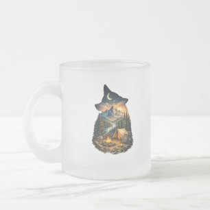 Call of the Wild-Camping Adeventure Frosted Glass Coffee Mug