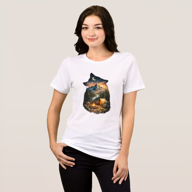 Call of the Wild-Camping Adeventure Tri-Blend Shirt (Front Full)