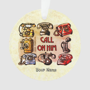 Call on Him Christian Ornament