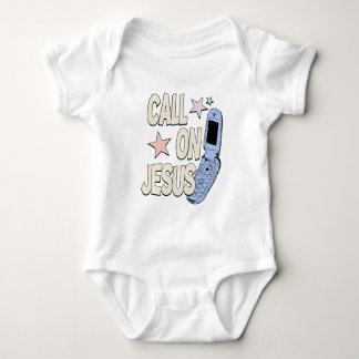Call on Jesus – Retro Faith Design Baby Bodysuit