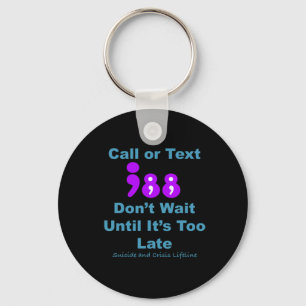 Call Or Text 988 Don't Wait  Key Ring
