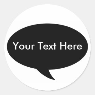Call Out - Place Your Text Classic Round Sticker