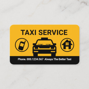 Call Taxi For Transport Destination Business Card