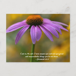Call to Me and I will answer you and tell you grea Postcard