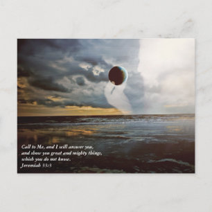 Call to Me ~ Christian Bible Verse Encouragment Postcard