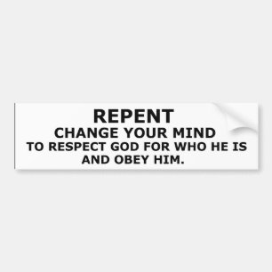 Call to Repentance - Christian Bumper Sticker