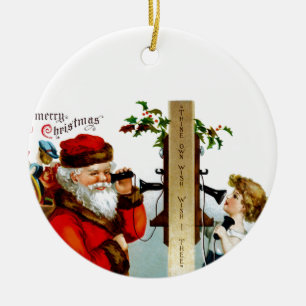 Call to Santa Ceramic Tree Decoration