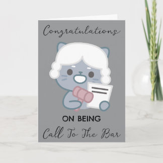 call to the bar congratulations cards