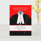 Call to the Bar, Custom Front, Add Your Text Card (Yellow Flower)