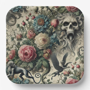 Call to the Night Gallery – Gothic Victorian Paper Plate