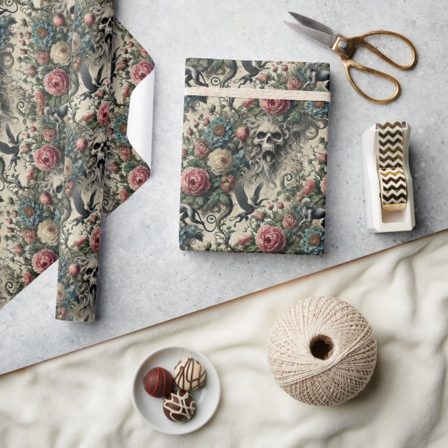 Call to the Night Gallery – Gothic Victorian Wrapping Paper (Crafts)