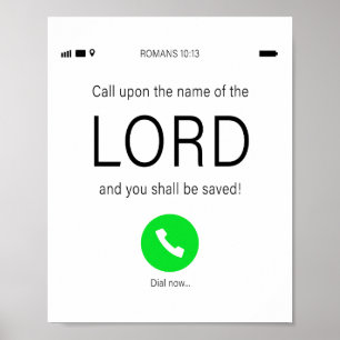 Call Upon the Name of the LORD – Christian Faith   Poster