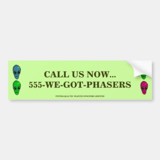 cALL US NOW Bumper Sticker