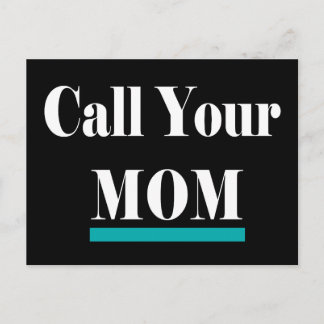 Call Your Mum Fun Gift Postcard