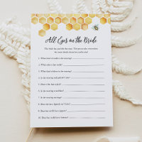 CALLA BEE All Eyes On The Bride Bridal Shower Game