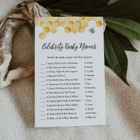 CALLA Bee Celebrity Baby Name Baby Shower Game