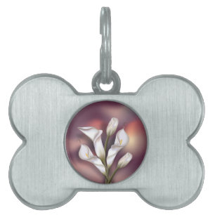 Calla Bouquet Pet Name Tag