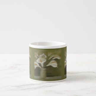 Calla Cut Flowers In A Vase Artistic Still Life Espresso Cup