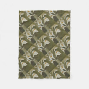 Calla Cut Flowers In A Vase Artistic Still Life Fleece Blanket