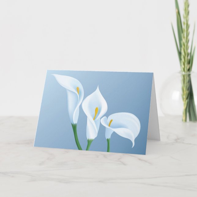 Calla flowers card (Front)