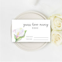 Calla - Guess how many kisses bridal game