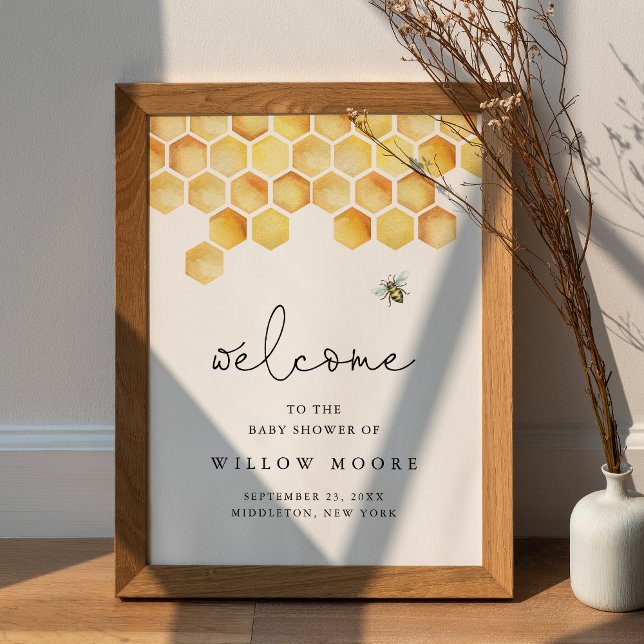 CALLA Honey Bee Baby Shower Welcome Poster (Creator Uploaded)