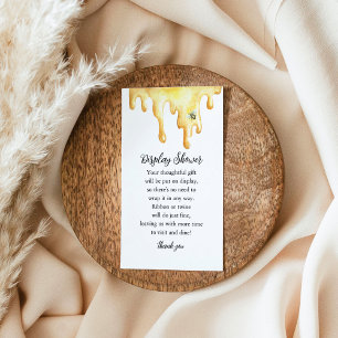 CALLA Honey Bee Display Shower Card