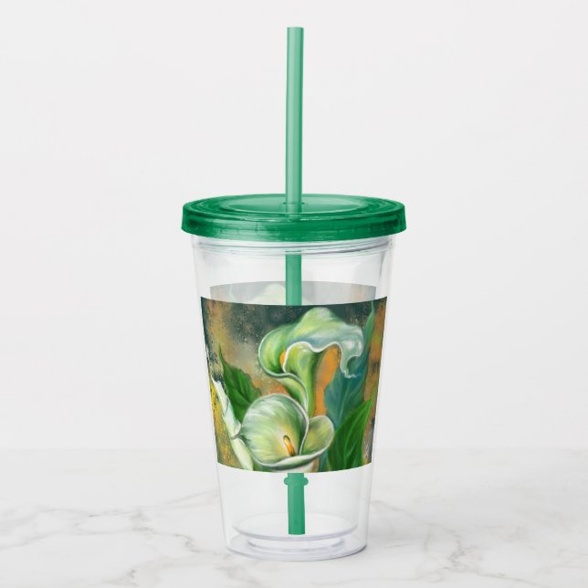 Calla Lilies Acrylic Tumbler (Front)