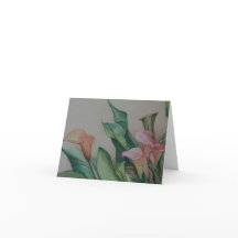 Calla Lilies Art Note Card