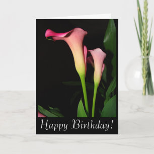 Calla Lilies Birthday Card