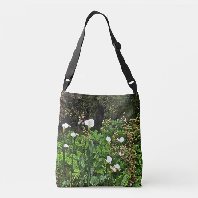 CALLA LILIES CROSS-BODY TOTE/MEDIUM CROSSBODY BAG (Back)