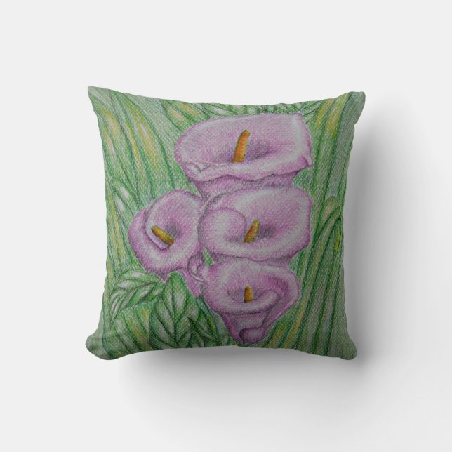 Calla lilies cushion (Front)