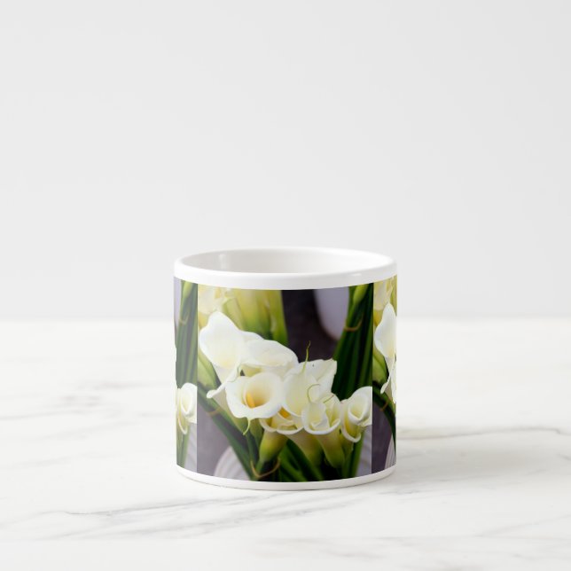 calla lilies espresso mug (Front)