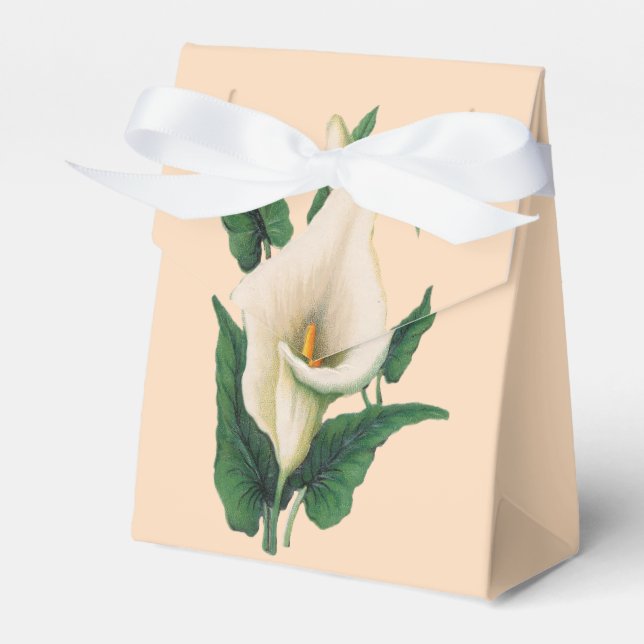 Calla Lilies Favour Box (Front Side)