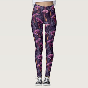 Calla Lilies Floral Holiday Gift Sets Women Athle Leggings