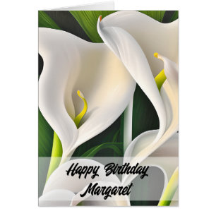 Calla Lilies Happy Birthday Card