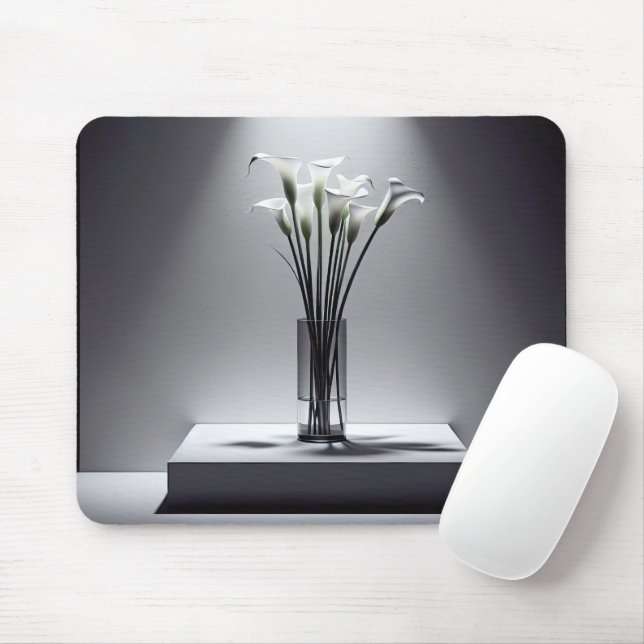 Calla Lilies In the Spotlght Mouse Mat (With Mouse)