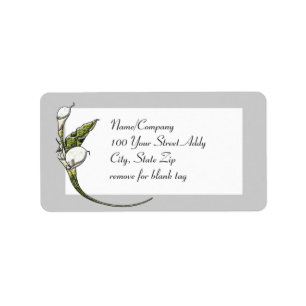 Calla Lilies Label
