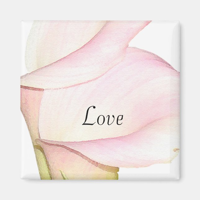 Calla Lilies Love Magnet (Front)