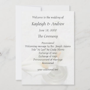 Calla lilies on textured background wedding invitation