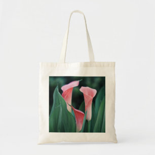 Calla Lilies Pink Flowers Tote Bag