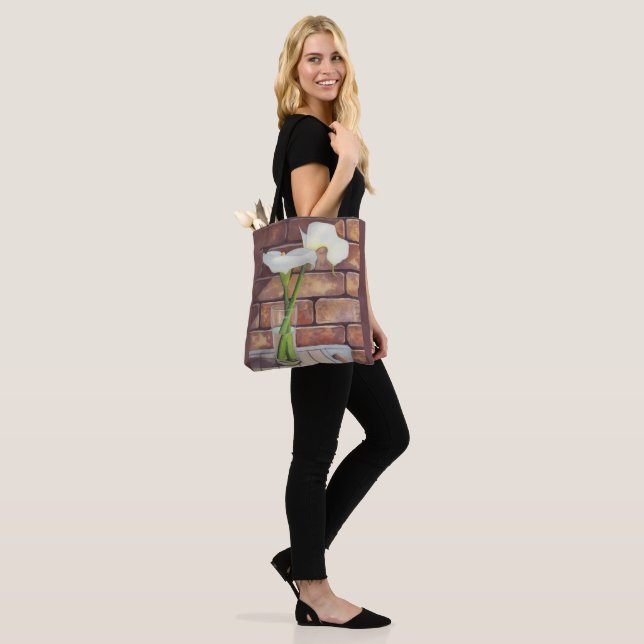 Calla Lilies Tote Bag (On Model)